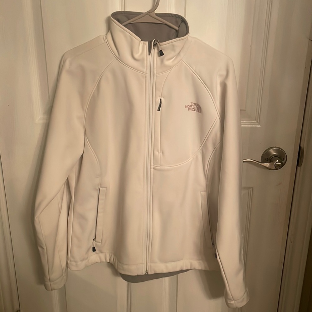 White Hard Shell North Face Jacket - image 1